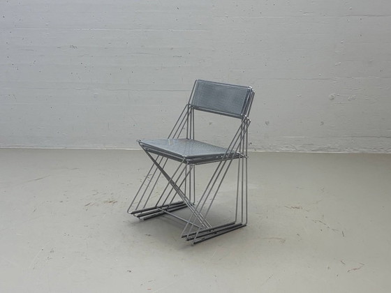 X-Line stoelen van Niels Jørgen Haugesen, jaren 70 – Kuipstoelen, Metal (photo 13 of 14)