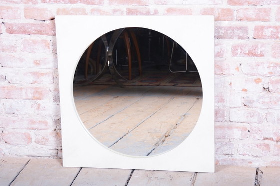 Specchio da parete Mid-Century originale, cornice in legno, ben conservato, ceco, anni '70 – Glass, Metal (photo 7 of 9)