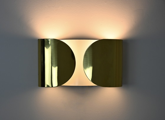 Image 1 of Golden Foglio Wandleuchte von Tobia & Afra Scarpa für Flos, 1960er Jahre