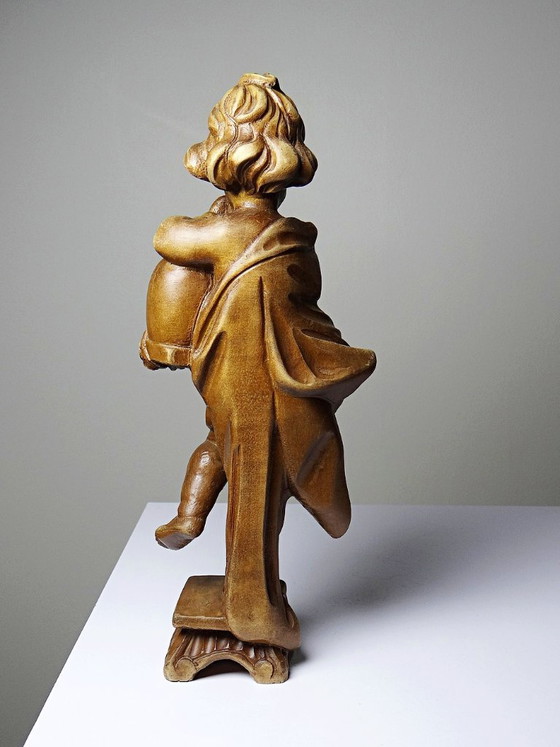 Putto met honing in houtsnijwerk, naar een ontwerp van Feuchtmayer, Duitsland – Vintage, Decoratieve objecten (photo 6 of 11)