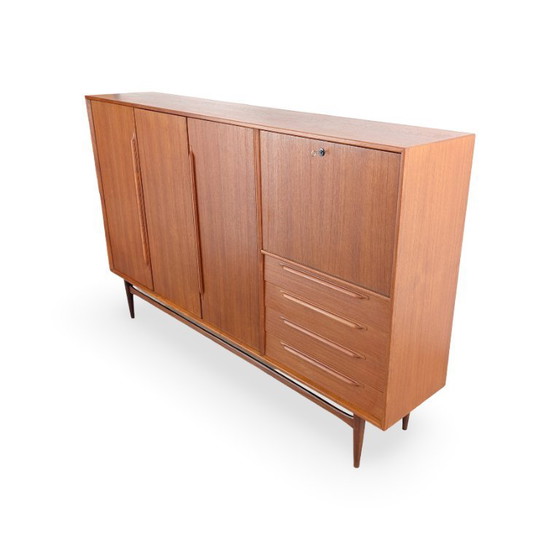 Original Midcentury Cabinet Heinrich Riestenpatt Teak High Boards – Wood (photo 3 of 24)