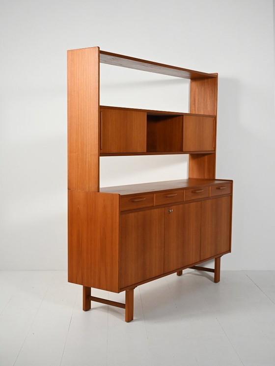 Image 1 of Sideboard with teak bookcase, 1960s