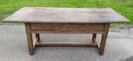 Tavolo da fattoria antico / Tavolo da pranzo / Francese / Spagnolo – Tavoli da pranzo, Wood (photo 4 of 7)