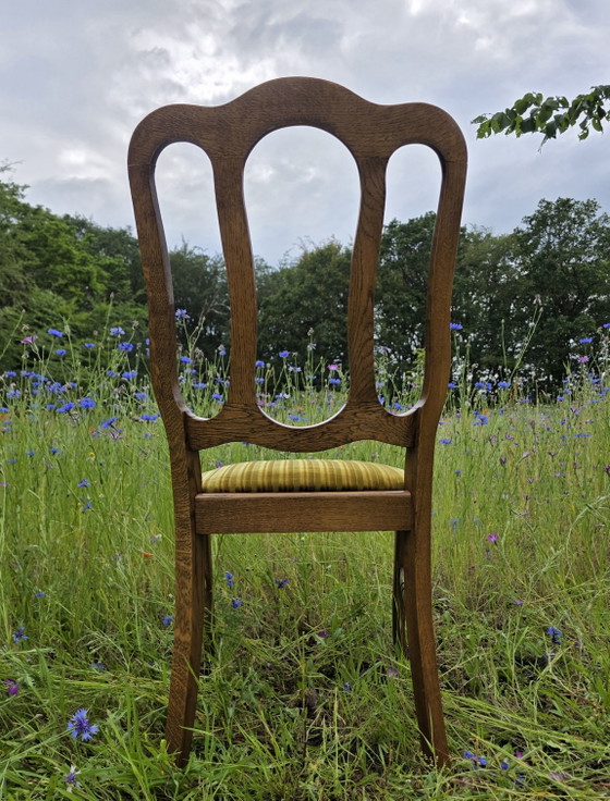 Image 1 of Vintage cabriole eetkamerstoelen – set van 3