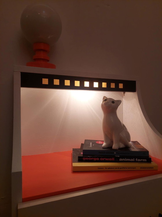 Image 1 of Set di 2 comodini vintage Space Age, anni '70