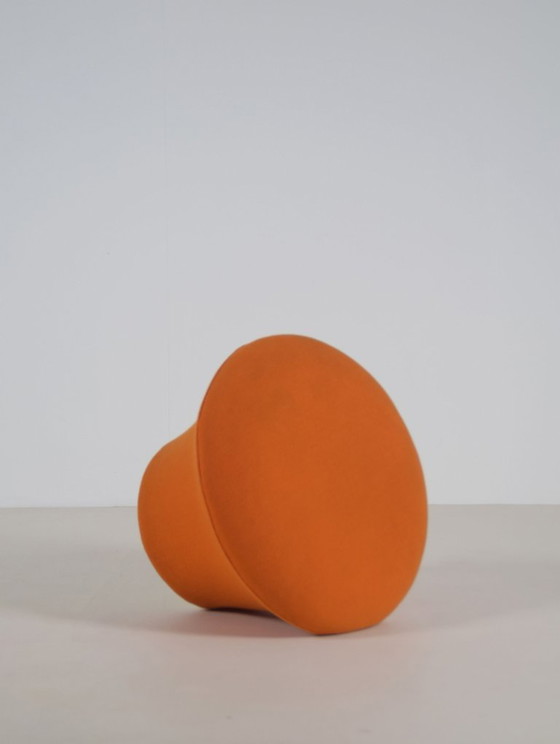 Mushroom P560 designed by Pierre Paulin for Artifort, 1960s, Footstools & poufs, Textile, Metal, Orange (photo 3 of 6)