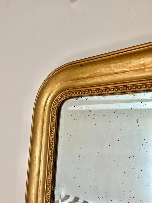 Magnifique miroir de comptoir vintage 108x78cm