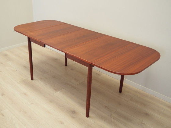 Image 1 of Table en acajou, design danois, années 1970, production : Danemark