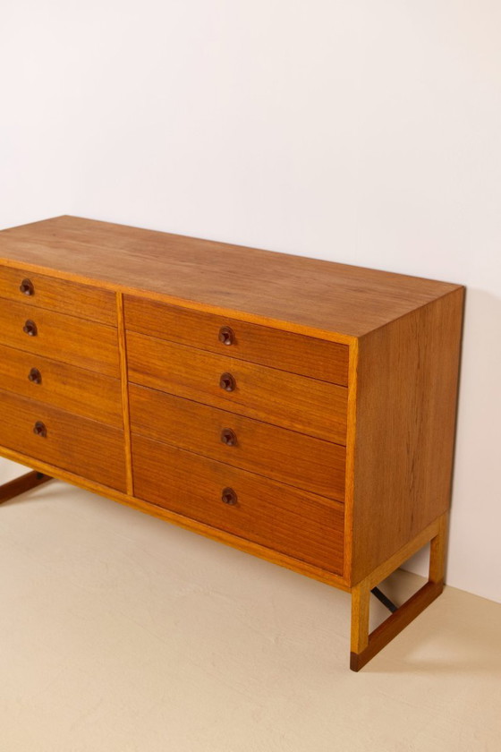 Image 1 of Cassettiera in rovere e teak di Børge Mogensen per Karl Andersson & Söner, 1958