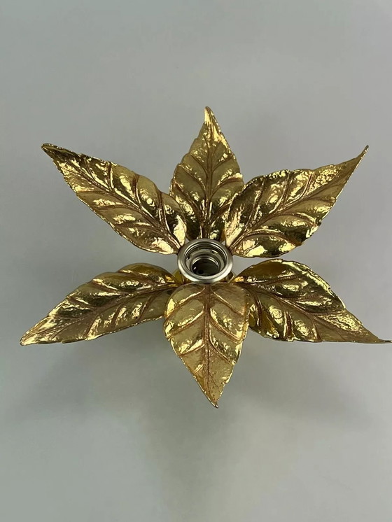 Image 1 of Lampada da parete anni &#39;60 e &#39;70 Willy Daro luci massicce in ottone