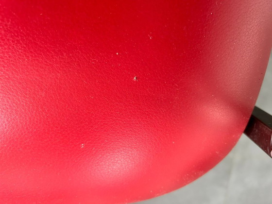 Belgochrom Fiesta dining chairs – red cow leather - 6 pieces – Metal (photo 16 of 19)