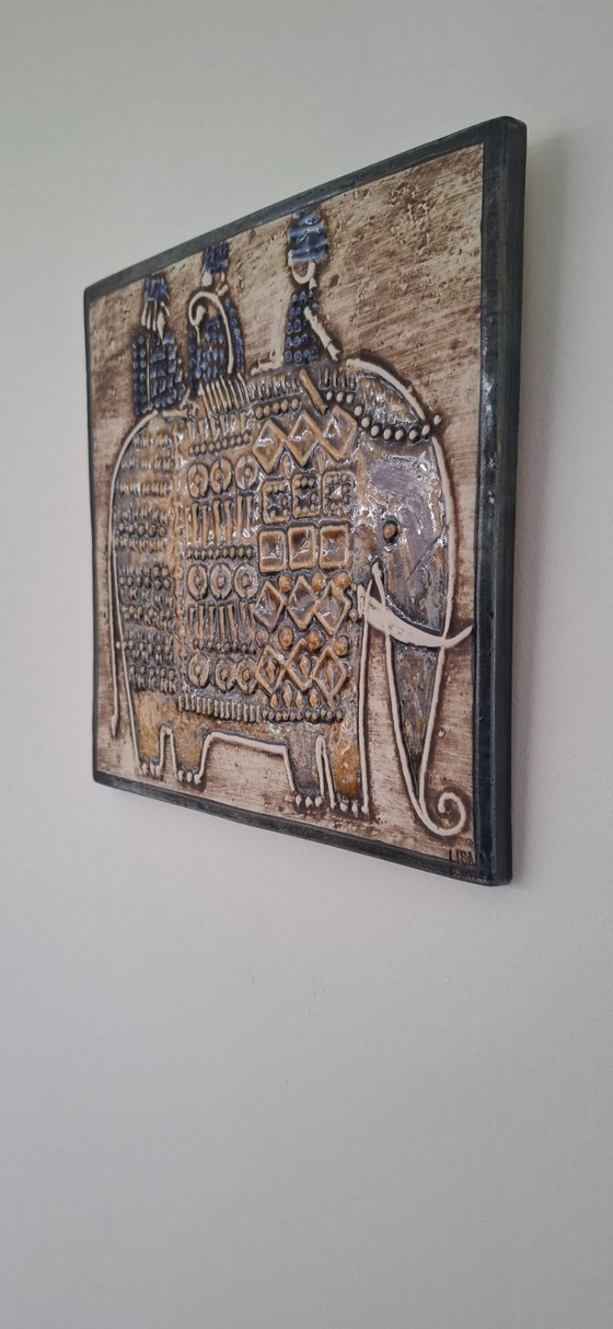 Image 1 of Lisa Larson Gustavsberg azulejo Elefante
