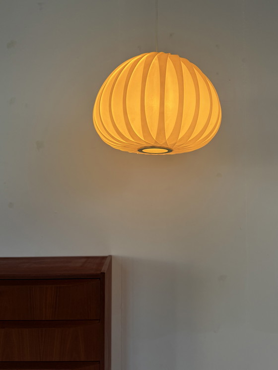 Image 1 of Lampada a sospensione vintage a stecche, Lars Schiøler anni '70