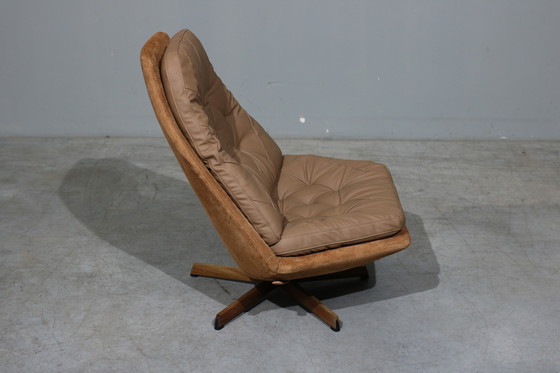 Image 1 of Fauteuil pivotant danois du milieu du siècle de Madsen & Schubel, années 1960
