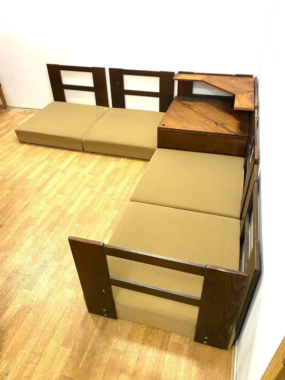 Image 1 of Sofá esquinero Mid-Century de Dřevotvar, diseño checo de los años 60 y 70