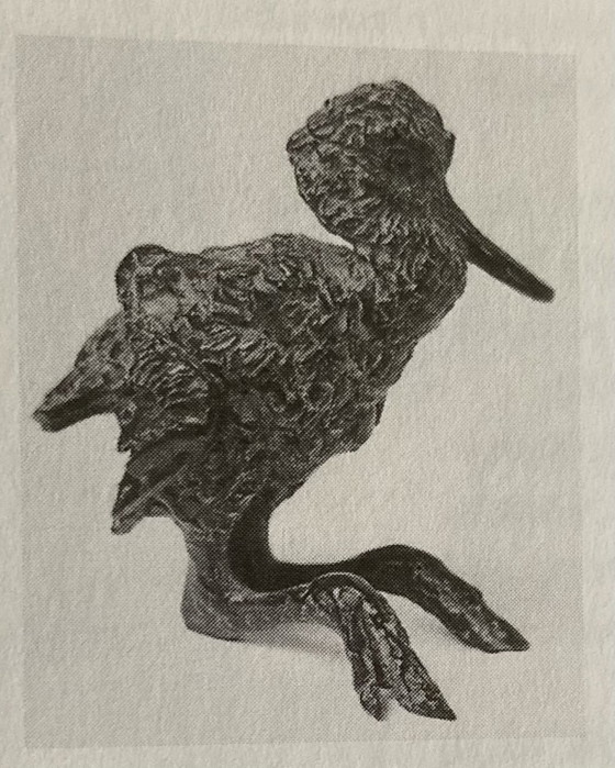 Wanted: Bronze spoonbill chick by Hetty Heyster – Sculpture (photo 5 of 5)