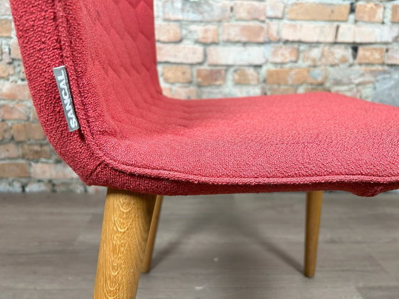 Sancal Tee – Korallenrotes Holz | José Manuel Ferrero – Esszimmerstühle, Textile, Wood (photo 11 of 12)