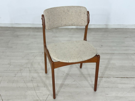 Set van 4 Deense designstoelen uit het midden van de 20e eeuw / Teakhouten eetkamerstoelen / Keukenstoelen (photo 5 of 14)