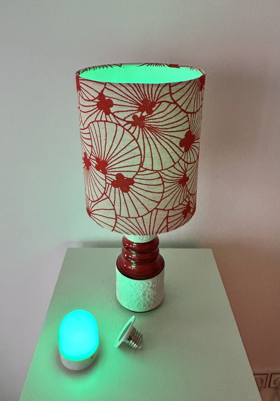 Image 1 of Draadloze tafellamp gemaakt van een vintage KPM-vaas - geschikt voor balkons