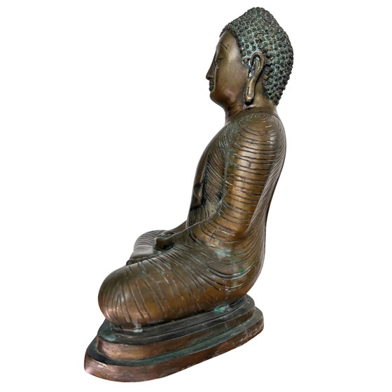 Quiete Interiore & Concentrazione – Buddha Thai-Lao Antico (XIX Secolo) – Sculture, Bronze (photo 8 of 10)