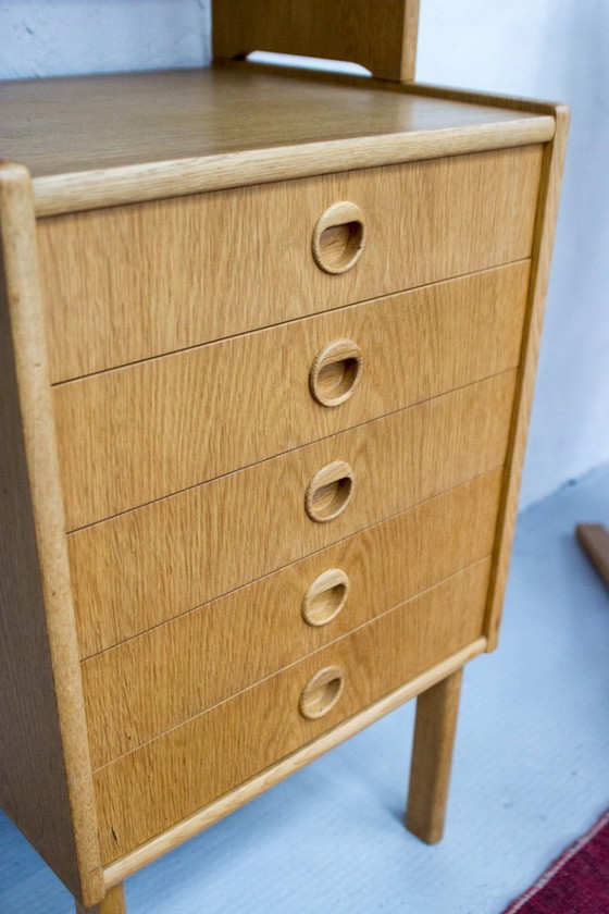 Image 1 of Libreria d'epoca a ripiani alti in rovere