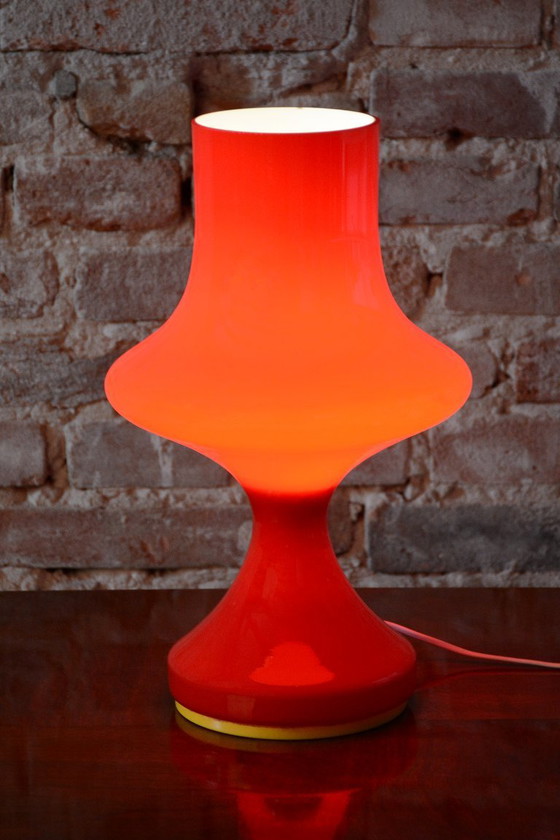 Lampada da tavolo Mid-Century originale, di Štěpán Tabera, vetro colorato, ceca, anni '60, Lampade da tavolo (foto 6 di 10)