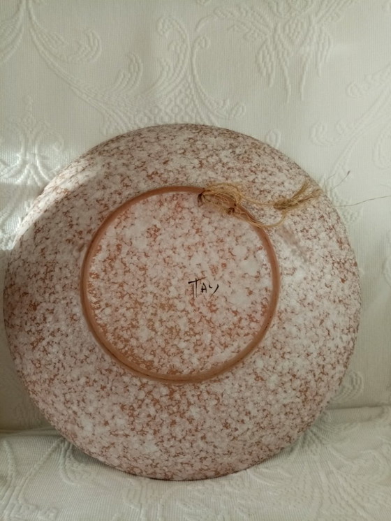 Image 1 of Plato decorativo de pared de cerámica italiana 60s (31cm)