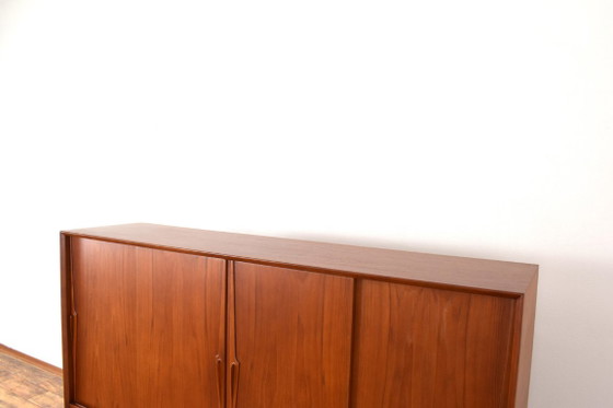 Mid-Century Danish Teak Highboard Model 13 by Gunni Omann for Omann Jun, 1960s. – Sideboard, Wood (photo 15 of 19)