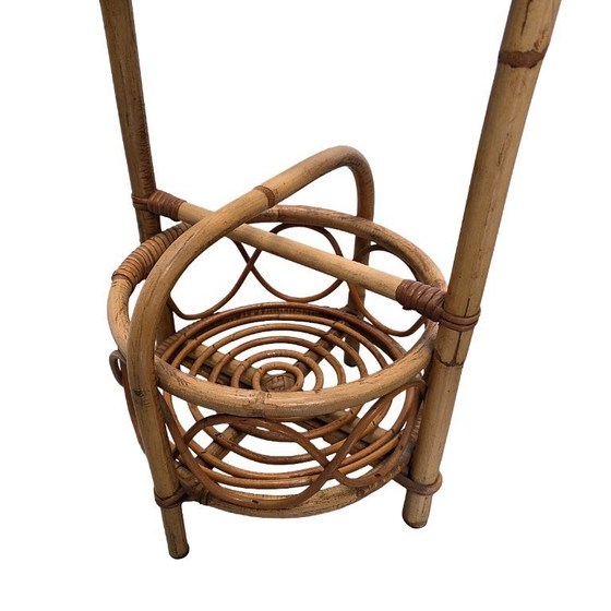Image 1 of Étagère vintage in rattan italiano degli anni '60