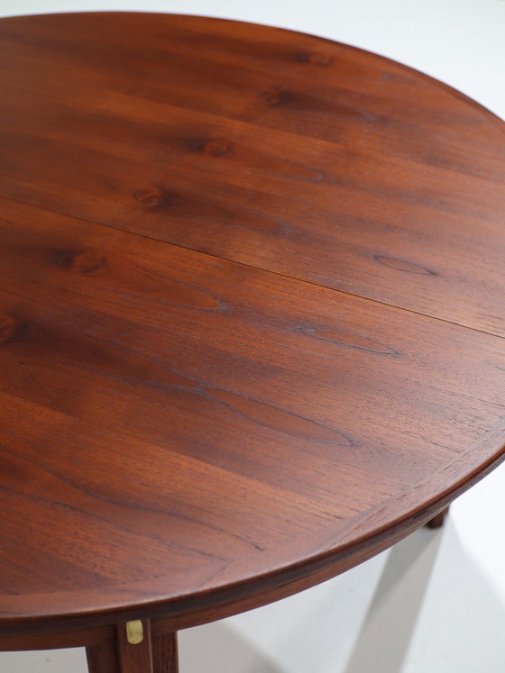 XL Børge Mogensen uitschuifbare eettafel teak Deens 1960s, Hout, Bruin, Mid Century Modern (foto 3 van 15)