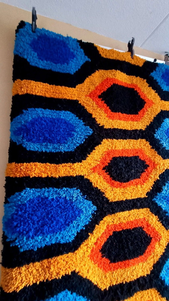 Image 1 of Unique Moroccan wool carpet - 2 x 3 meters - retro / space age style
