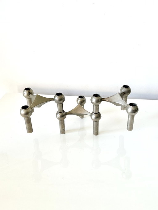 Set of 3 Nagel candleholders by Fritz Nagel & Ceasar Stoffi - 1960s