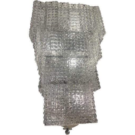 Vintage kroonluchter van Muranoglas, 1970