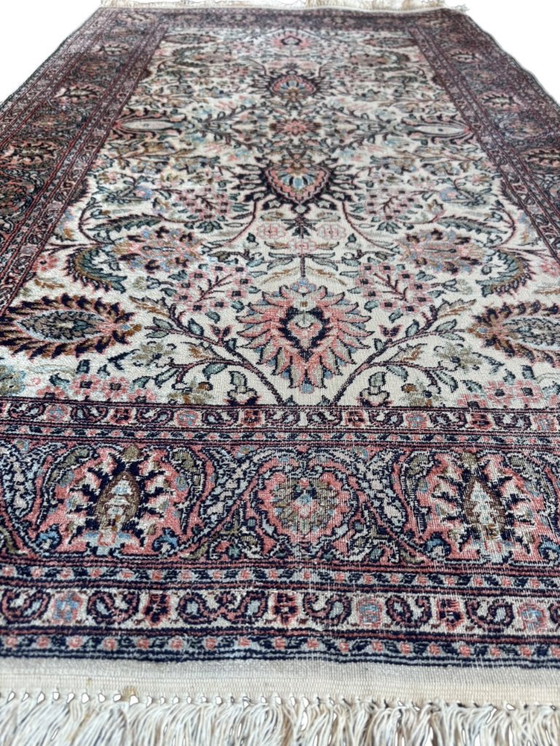 Image 1 of Tappeto Ghoum in seta annodato a mano 95x152cm