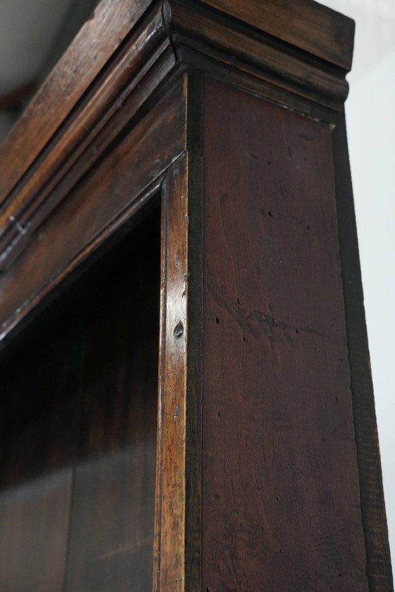 Image 1 of Buffet/armoire de cuisine/commode anglaise ancienne en chêne