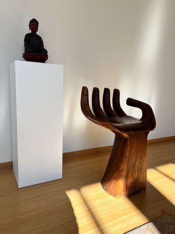 Pedro Friedeberg "Hand Chair" Design hand chair sculpture – Stools, Wood (photo 2 of 22)