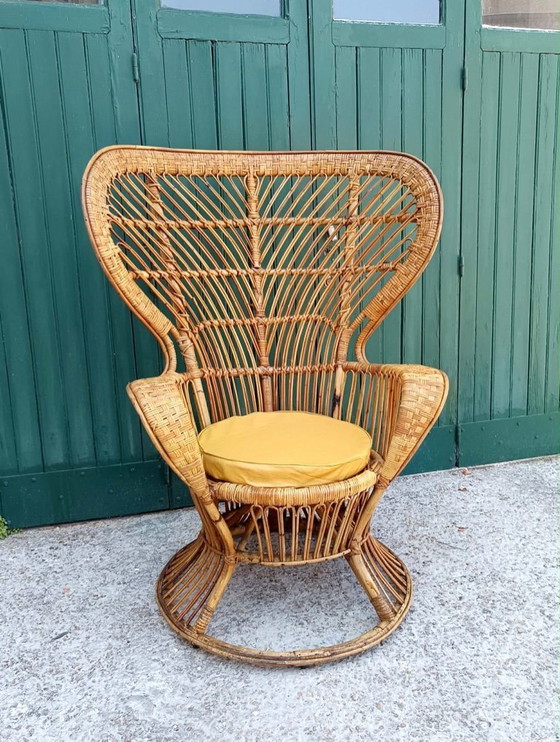 Emmanuelle fauteuil in rotan van Gio Ponti, Italië 1960 – Rattan (photo 3 of 12)
