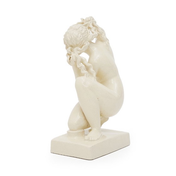 Image 1 of Escultura "Venus de Rodas" en cerámica esmaltada blanca de Icaro Rodi, años 30