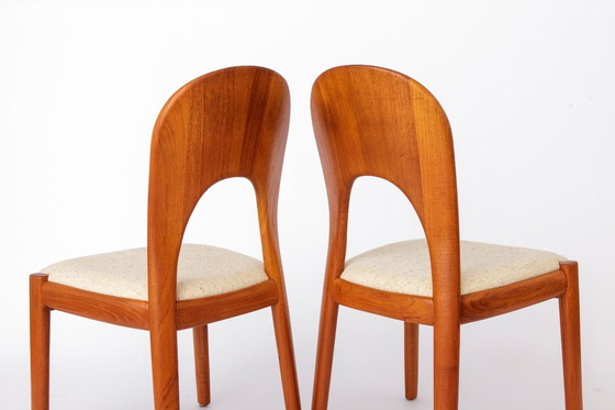 Image 1 of Niels Koefoed Morten Dining Chairs, Set of 4, Teak, 1970s Danish Mid Century Modern