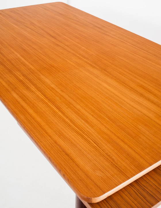 Scandinavian Style Teak Dining Table With Extensions, France, 1960s – Wood (photo 6 of 14)