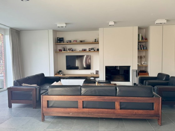 Image 1 of Vintage lederen salon set Ontworpen door Arfa & Tobia Scarpa voor Gavina
