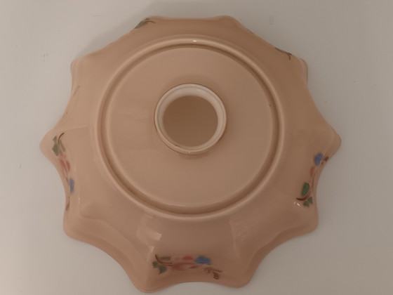 Paralume vintage rosa con fiori – Lampade a sospensione, Glass (photo 6 of 7)