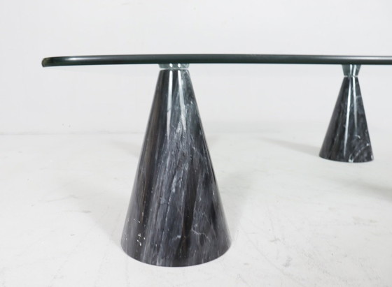 Image 1 of  Coffee Table/Table basse, marbre dans le style de Massimo Vignelli, Italie, années 1980