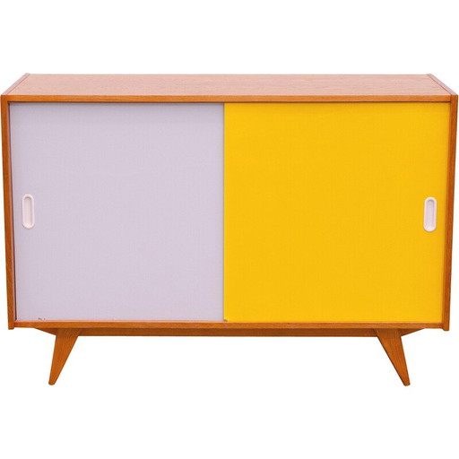 Vintage U-452 Sideboard aus Buche und Sperrholz von Jiri Jiroutek für Interiér PrahaInteriér Praha, Tschechoslowakei 1960