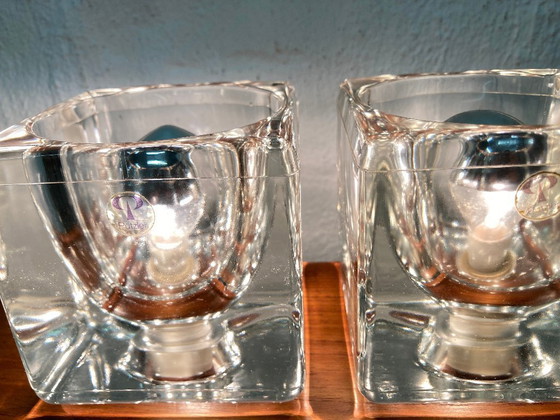 Image 1 of 2 light cube table lamps by Peill & Putzler, 1970s design