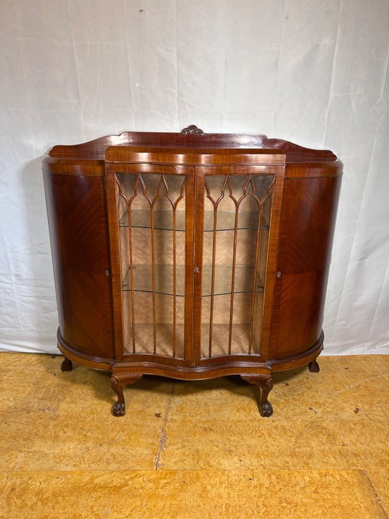 Image 1 of Late Victorian / Early Edwardian Display Cabinet (1880–1900)  A truly charming late Victorian to early Edwardian display cabinet
