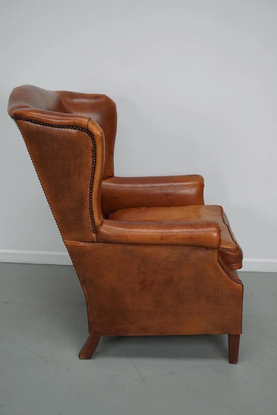 Image 1 of Vintage Nederlandse cognackleurige leren clubfauteuil