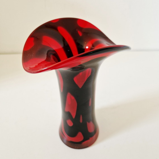 Vintage Glazen Vaas Mondgeblazen Vaas – Vazen, Glass (photo 11 of 11)