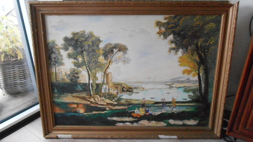 Jose de Almeida - Öl auf Leinwand - Landschaft - 1864/1945