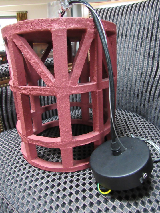 Image 1 of Papier Mâché Terracotta Hanging lamp Marie Michielssen For Serax